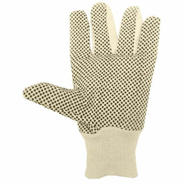 Cotton Canvas Glove With PVC Dots
