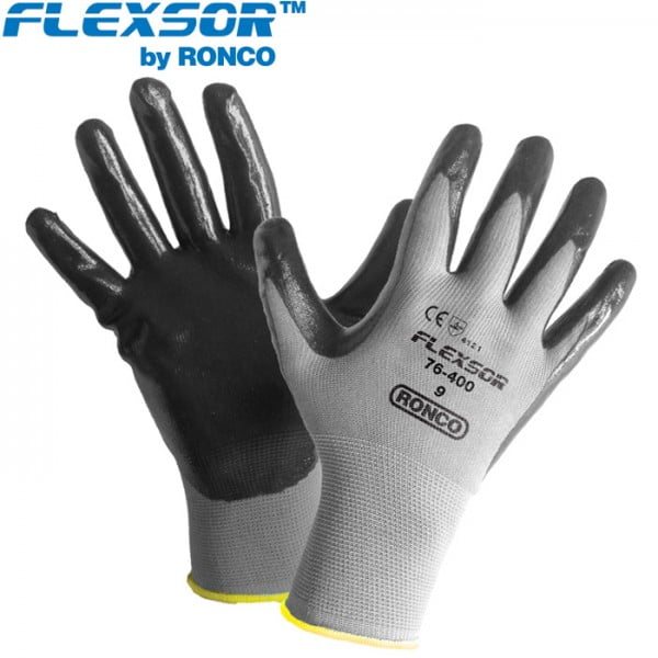 FLEXSOR™ 76-400 Nitrile Palm Coated Nylon Glove