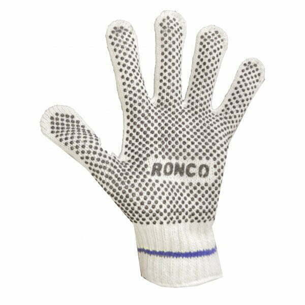 Poly/Cotton String Knit Glove With PVC Dots