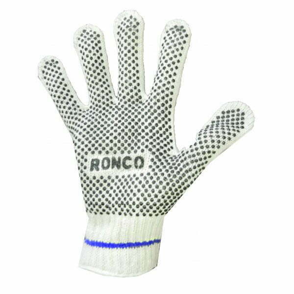 Poly/Cotton String Knit Glove With PVC Dots