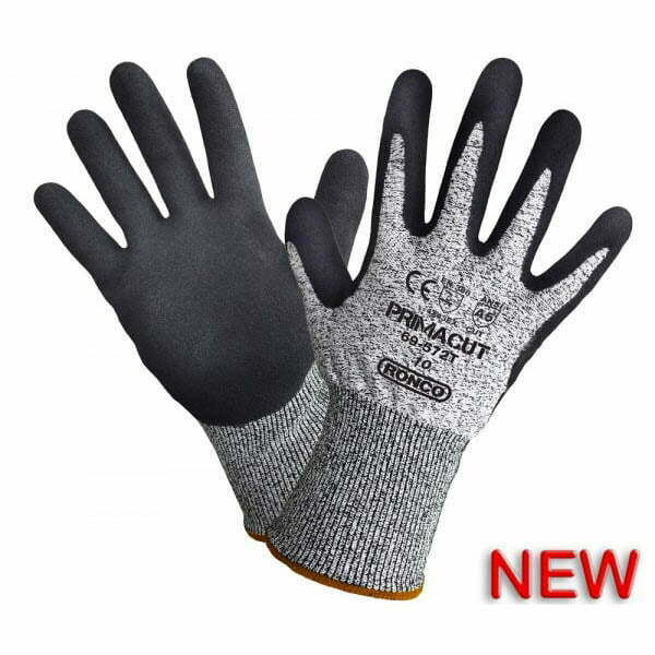 PrimaCut™ 69-572T Sandy Nitrile Palm Coated Touch Compatible Glove Cut Level: CE 5 / ANSI 5