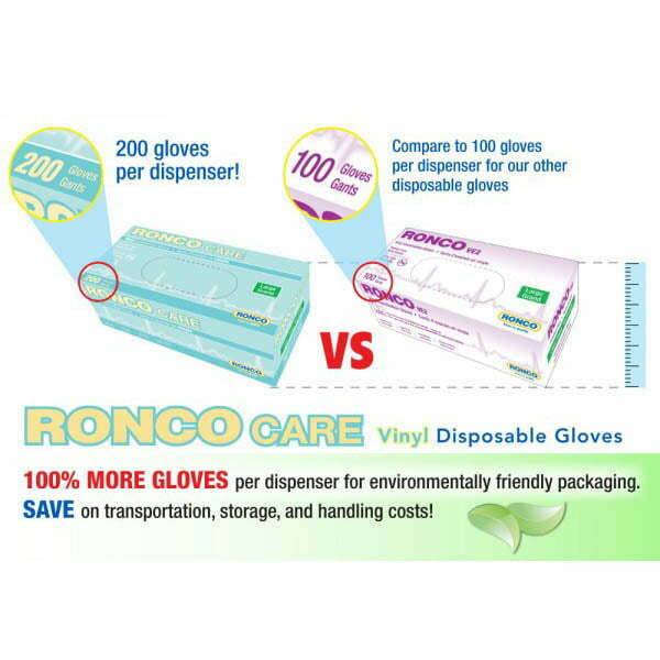 RONCO CARE™ Vinyl Examination Glove