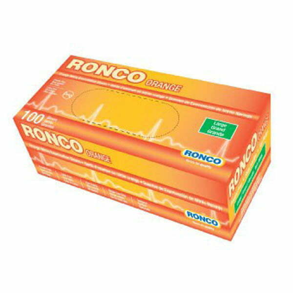 Ronco Orange Nitrile Examination Glove