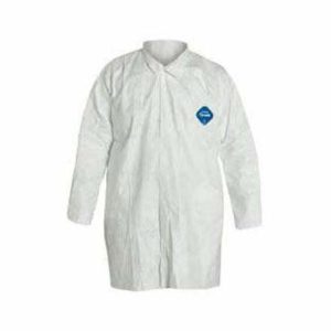 Tyvek® Labcoat With Collar and Front Snaps