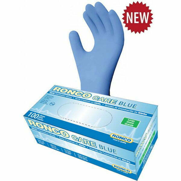 RONCO Care Blue Nitrile Examination Glove