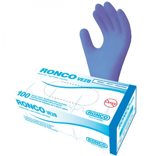 RONCO VE2B Vinyl Examination Glove (4 mil)