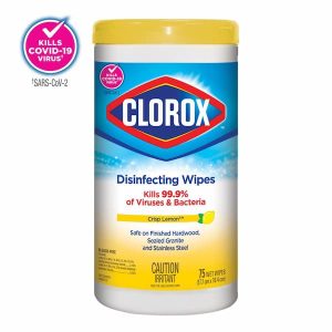 Clorox Disinfecting Wipes, Lemon Fresh, 75 Count