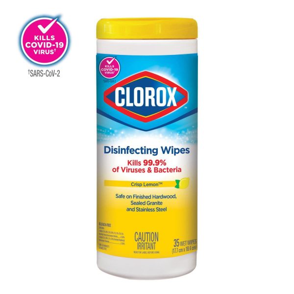 Clorox Wipes Disinfecting, Lemon Fresh, 35 Count