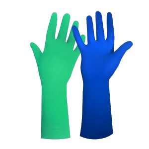 Sol-fit 11 mil Gloves colors: Green and blue