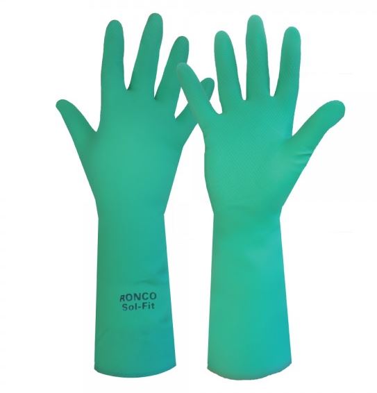 Premium Nitrile gloves, Color: green