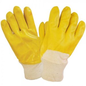PVC Gloves, Yellow colored