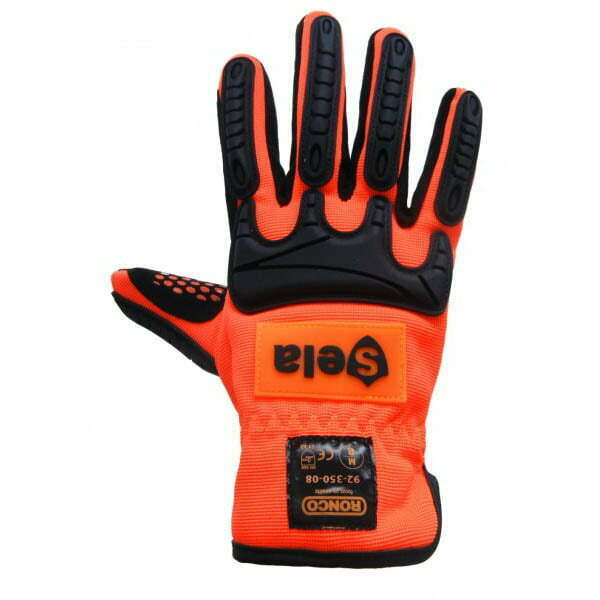 Sela 92 350 Impact Resistant Gloves Hi Viz Orange Cold3.jpeg