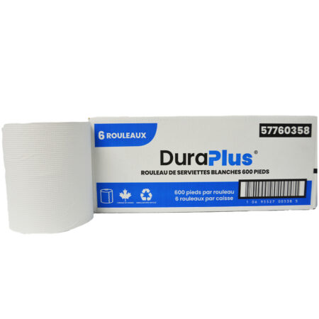 Durs Plus Paper Towels White 600ft 6 Rolls 57760358 2 Durs Plus Paper Towels White 600ft 6 Rolls 57760358 2