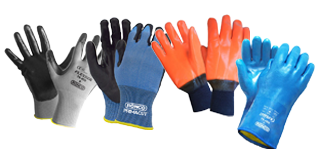 Collage Of Industrial Gloves